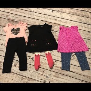 Lot of 3 girl 12m outfits